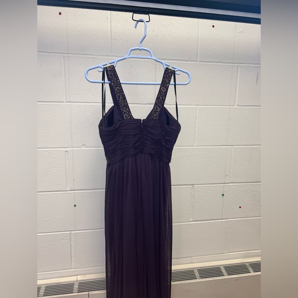 Xscape by Joanna Chen- Eggplant purple prom dress, size 4 - Picture 5 of 8